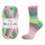 Vlna-Hep Best Socks 4-fach 7411 - růžová, zelená, šedá