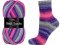 Vlna-Hep Best Socks 4-fach 7075 - fialová s růžovou