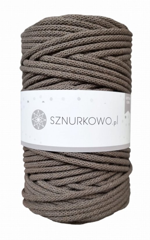 Sznurkowo šňůry 5 mm - mokka