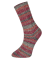 Himalaya Socks 160-02 - červená, šedá, bílá