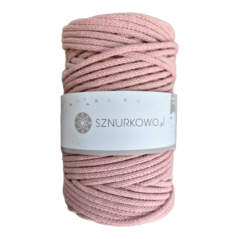 Sznurkowo šňůry 5 mm - antická růžová