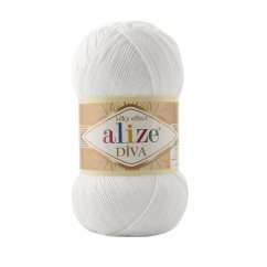 Alize Diva 055 - bílá