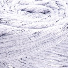 YarnArt Twisted Macrame Lurex 3 mm 756 - světle šedá se stříbrnou nitkou