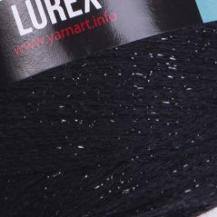 YarnArt Macrame Cotton Lurex 722 - černá s černou nitkou