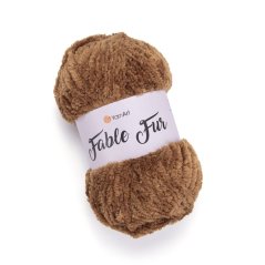 YarnArt Fable Fur 970 - hnědá