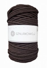 Sznurkowo šňůry 5 mm - tmavě hnědá