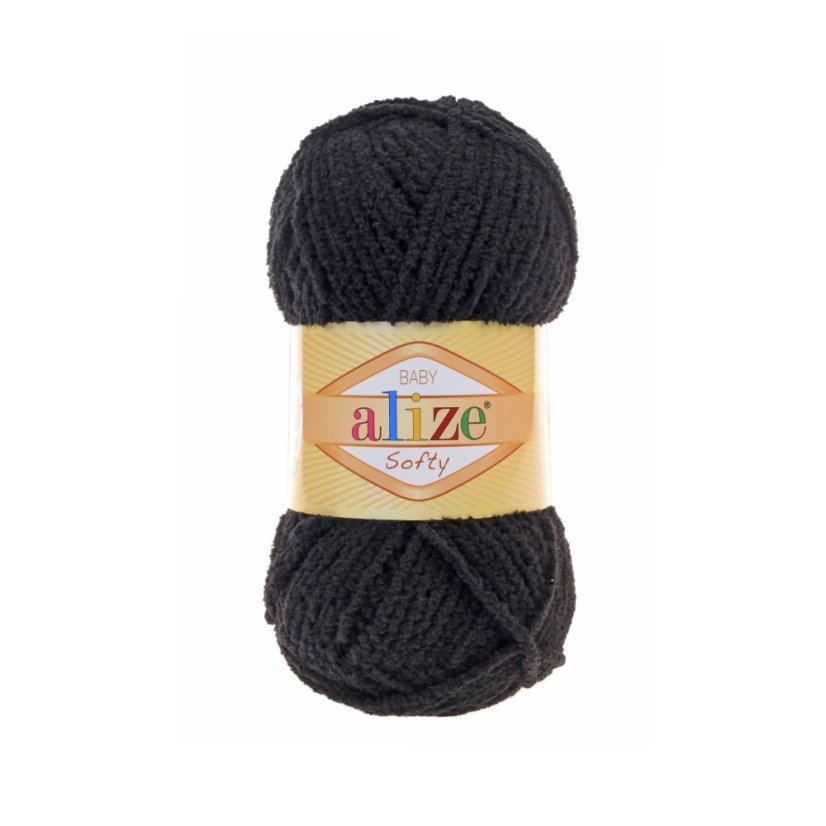 Alize Softy 60 - černá Alize Softy 60 - černá