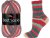 Vlna-Hep Best Socks 4-fach 7358 - zelená, červená, krémová