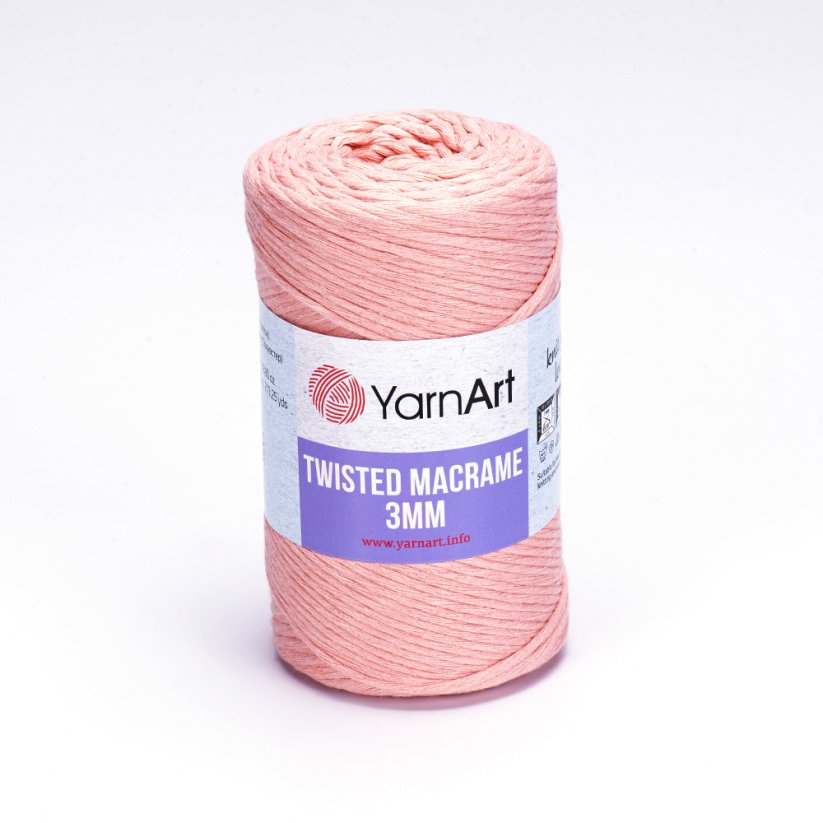 YarnArt Twisted Macrame 3 mm 767 - lososová