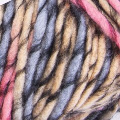 YarnArt Olimpia 1414 - šedá, hnědá, růžová