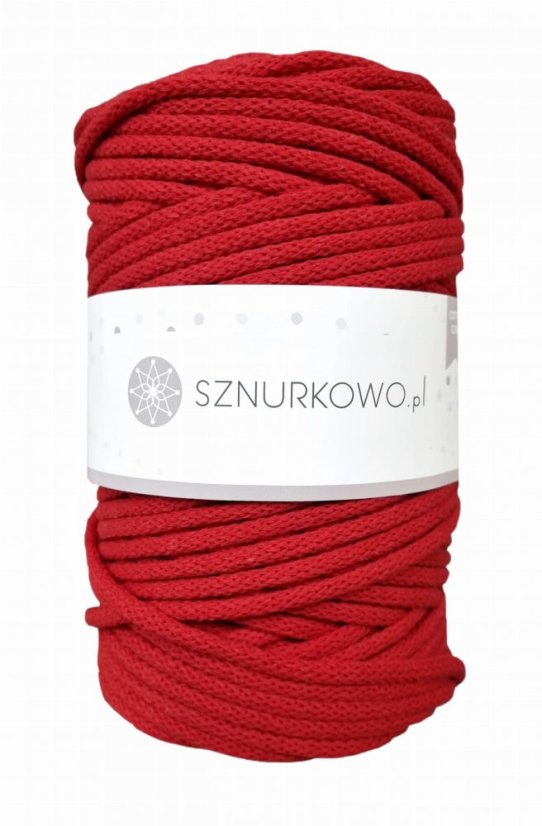 Sznurkowo šňůry 5 mm - červená