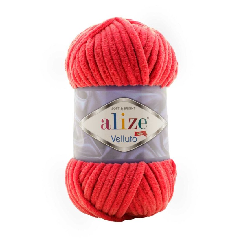 Alize Velluto 056 - červená
