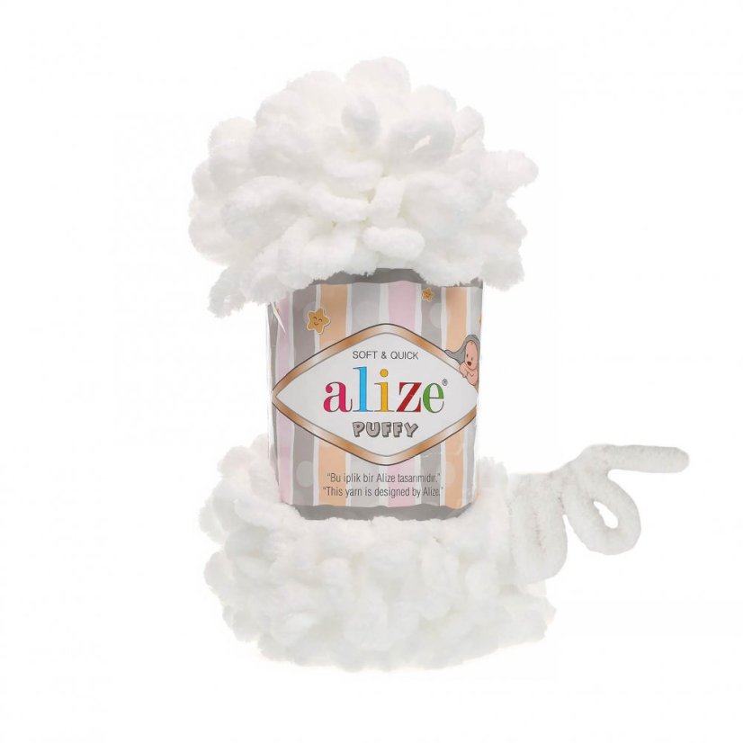 Alize Puffy 055 - bílá Alize Puffy 055 - bílá