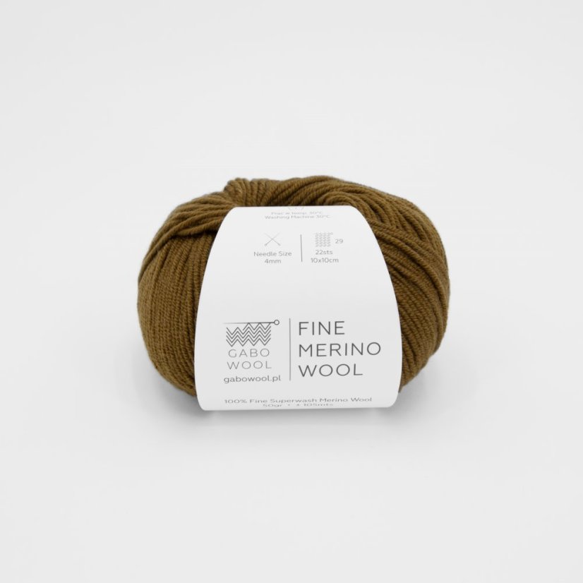 Gabo Wool Fine Merino Wool 3160 - tabák