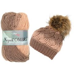 Vlna-Hep Nepál Ombré 7417 - odstíny hnědé
