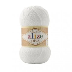 Alize Diva 055 - bílá