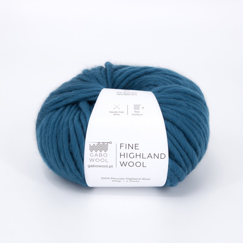 Gabo Wool Fine Highland Wool 2396 - petrol