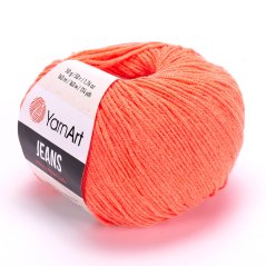 YarnArt Jeans 61 - neonově oranžová