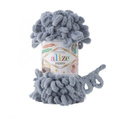 Alize Puffy 428 - středně šedá