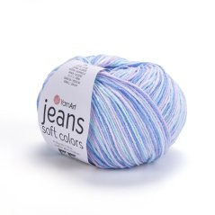 Yarnart Jeans Soft Colors 6209 - modrá, růžová, bílá