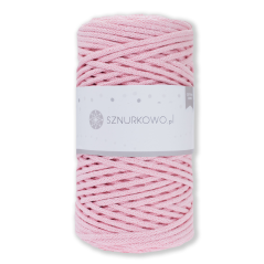 Sznurkowo šňůry 3 mm - pudrově růžová