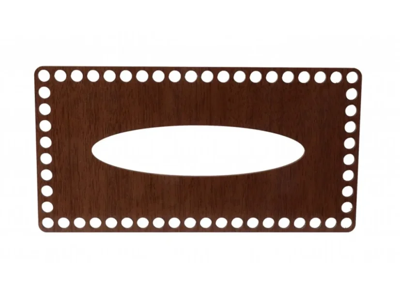 Víko na kapesníky ořech