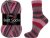 Vlna-Hep Best Socks 4-fach 7348 - vínová, růžová, šedá