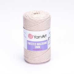 YarnArt Twisted Macrame 3 mm 753 - béžová