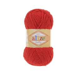 Alize Softy 56 - červená