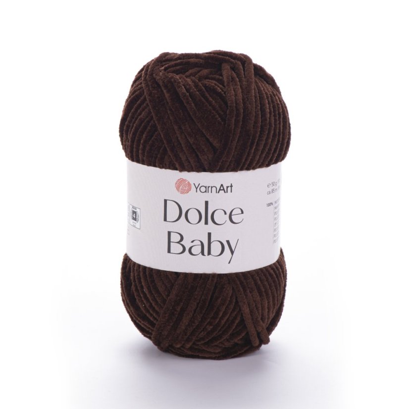 YarnArt Dolce Baby 775 - tmavá čokoládová