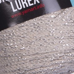 YarnArt Macrame Cotton Lurex 725 - béžová se stříbrnou nitkou