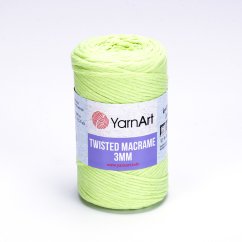 YarnArt Twisted Macrame 3 mm 755 - světle zelená