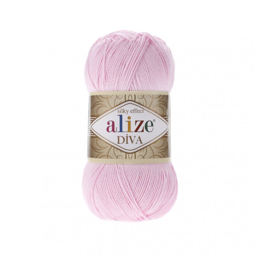 Alize Diva 185 - světlá růžová Alize Diva 185 - světlá růžová
