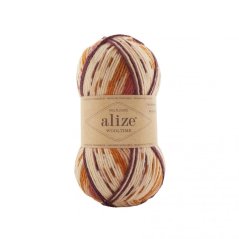 Alize Wooltime 11022 - odstíny hnědé, bílá