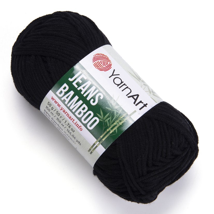 YarnArt Jeans Bamboo 135 - černá