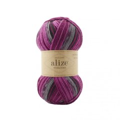 Alize Wooltime 11018 - růžová, fialová, šedá