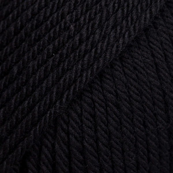 DROPS Daisy uni colour 03 - černá DROPS Daisy uni colour 03 - černá