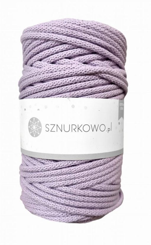 Sznurkowo šňůry 5 mm - levandulová