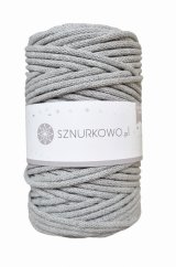 Sznurkowo šňůry 5 mm - světle šedá