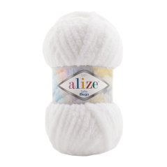 Alize Softy Mega 055 - bílá