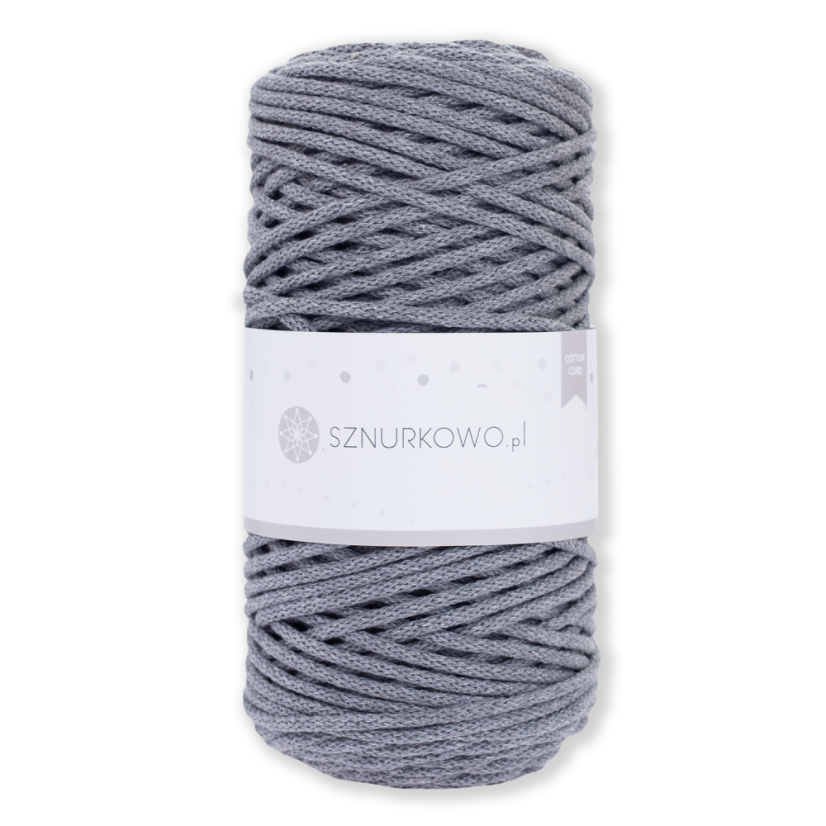 Sznurkowo šňůry 3 mm - šedá