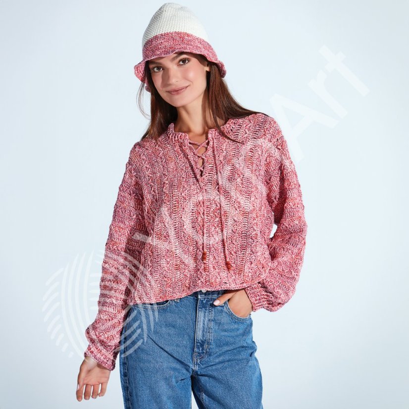 YarnArt Jeans Splash 952 - žlutá, oranžová, modrá, zelená