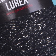 YarnArt Macrame Cotton Lurex 723 - černá se stříbrnou nitkou