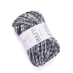 YarnArt Olimpia 1400 - černá, bílá