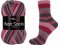 Vlna-Hep Best Socks 4-fach 7348 - vínová, růžová, šedá