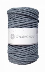 Sznurkowo šňůry 5 mm - tmavě šedá